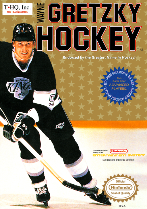 Wayne Gretzky Hockey (USA) box art
